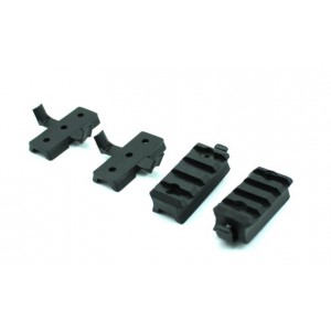 Set of mounting rails for the FAST type helmets BLACK [FMA]